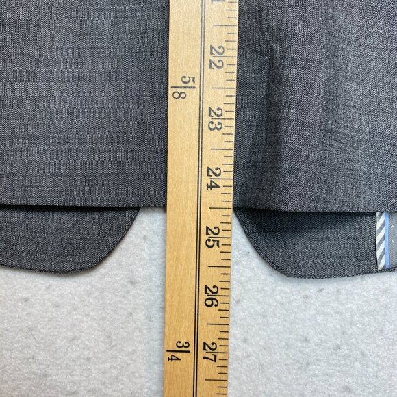 Banana Republic Blazer Womens 8 Gray One Button Wool Blend Jacket - Picture 14 of 14